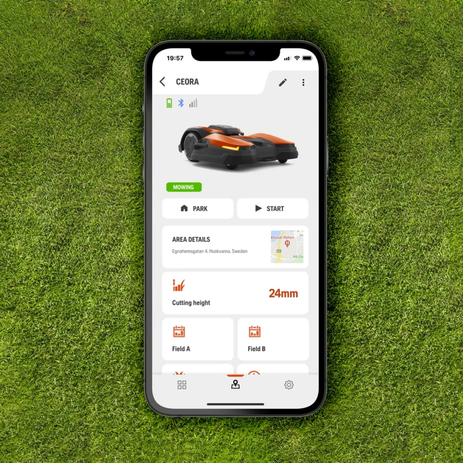 MowBot | Leaders in Robotic Mowing | Commercial | Husqvarna Pro Partner | CEORA | Robotic mowers for large green spaces | App Control