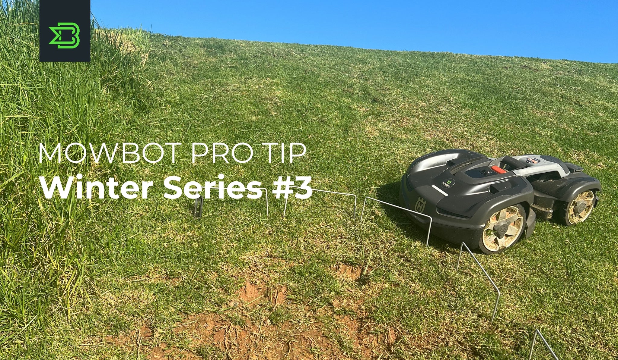 Winter Tip #3 - Keep Your Robotic Lawn Mower Clear of Mud and Water