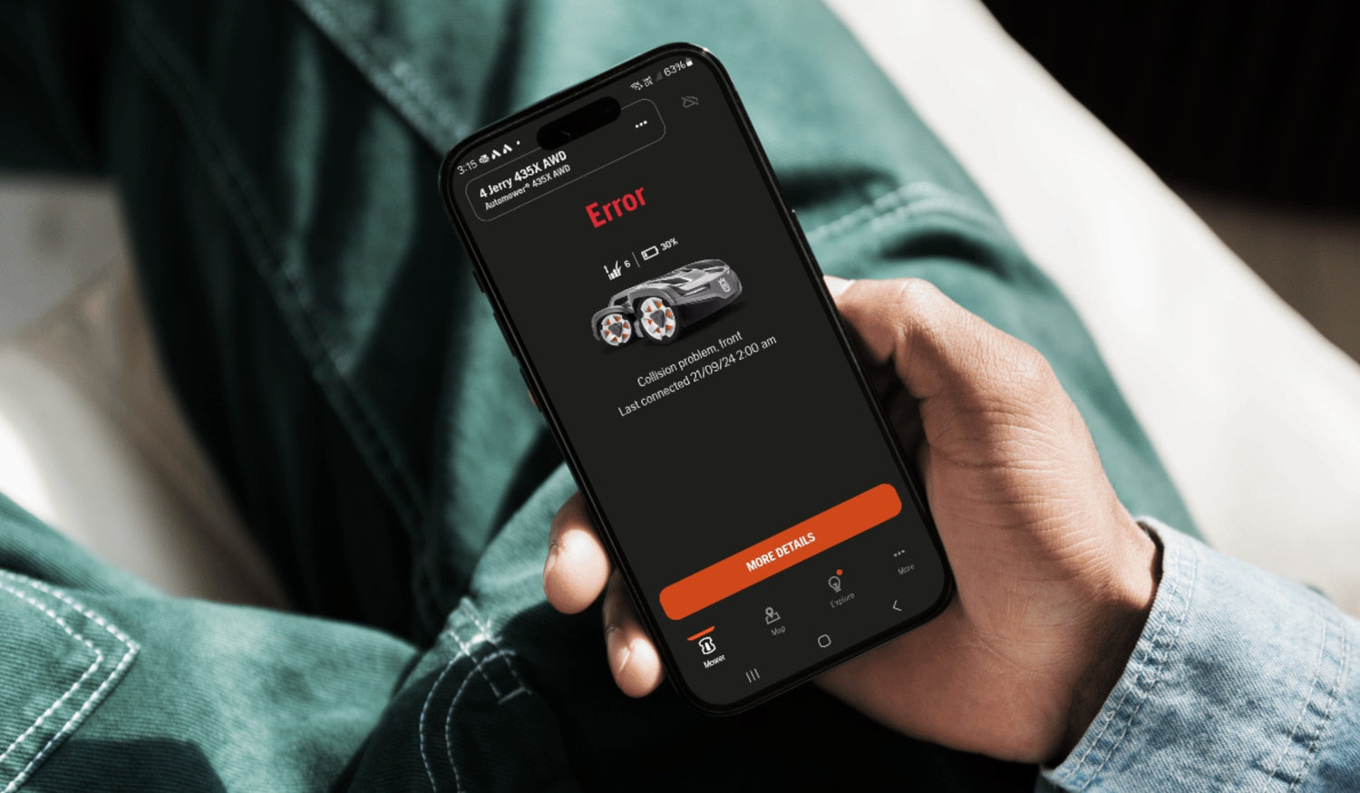 With the Automower Connect App, you’ve got full control in your pocket – start, pause, park, adjust schedules, and more